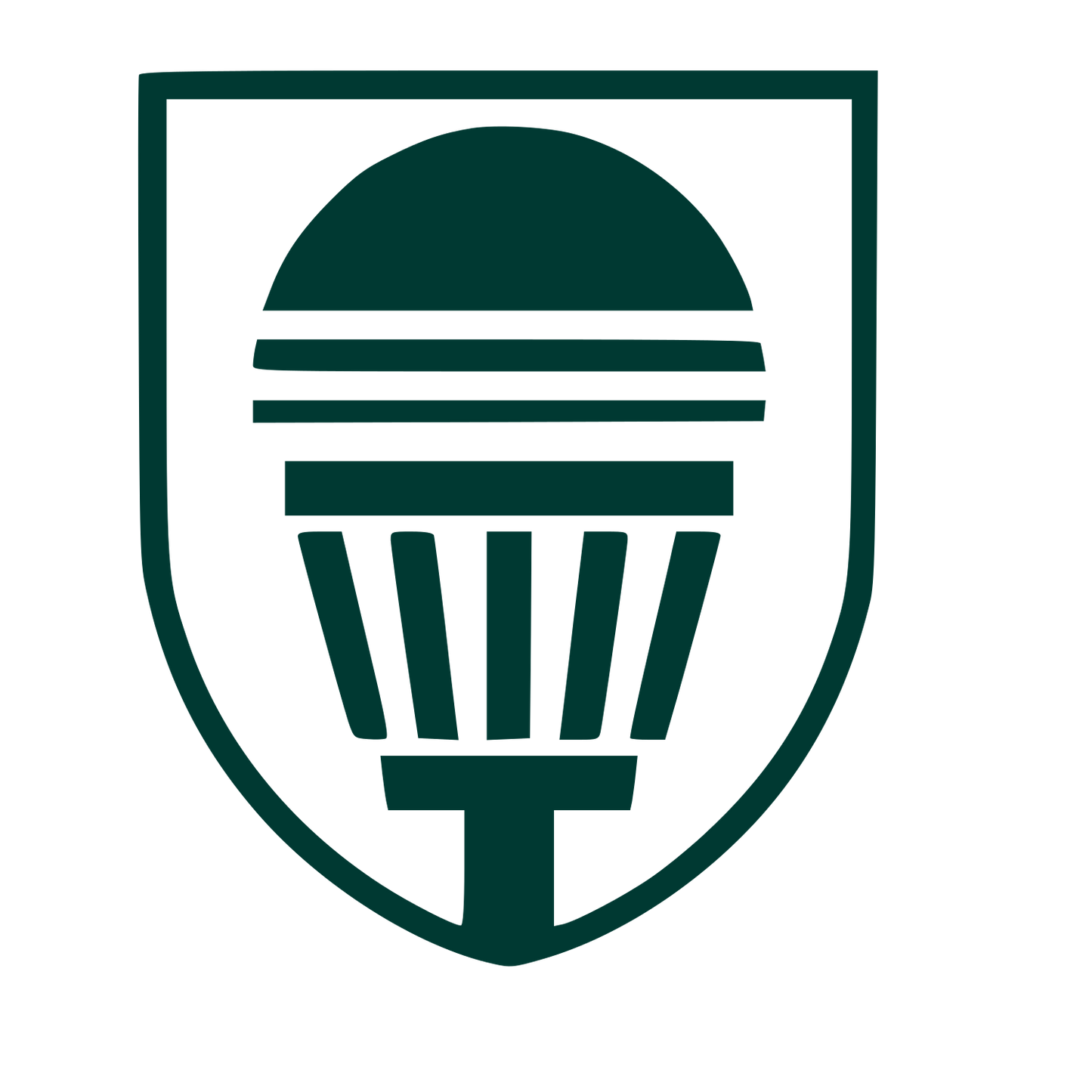 Disc Golf Shield Logo #003932