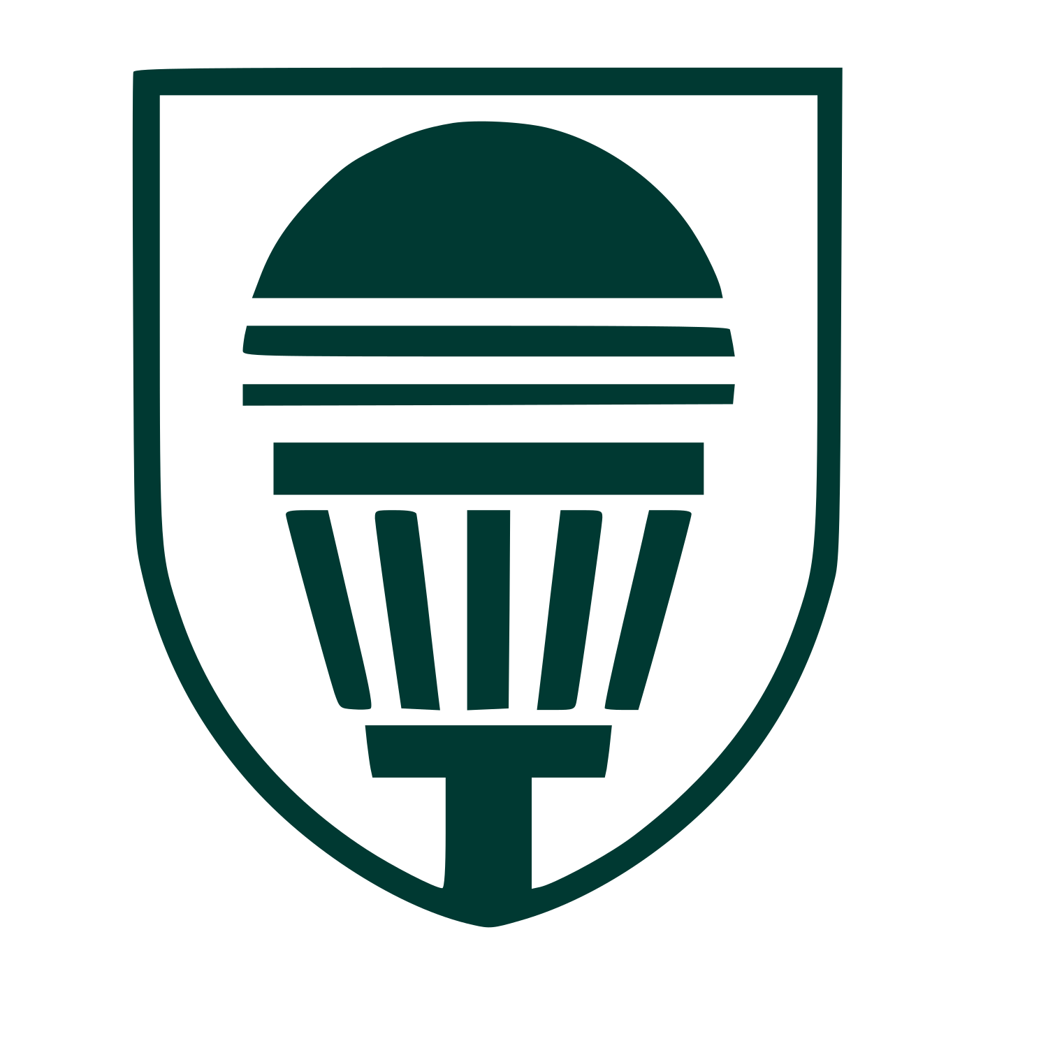 Disc Golf Shield Logo #003932