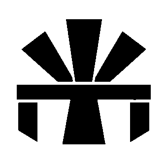 Brutalist Sunburst Cross Logo