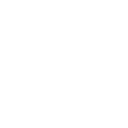 Brutalist Sunburst Cross Logo #ffffff