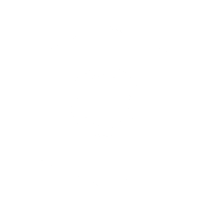 Hexagon Circle Cutout Logo #ffffff