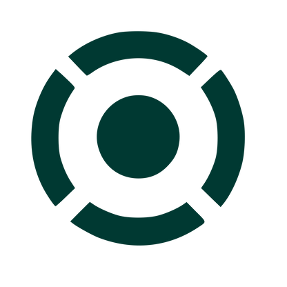 Segmented Ring Circle Logo #003932