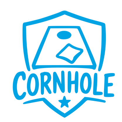 Hand-Drawn Cornhole Logo #00a3e4