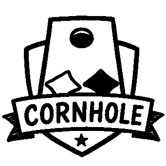 Cornhole Board Game Logo