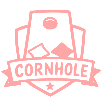 Cornhole Board Game Logo #ffa6a6