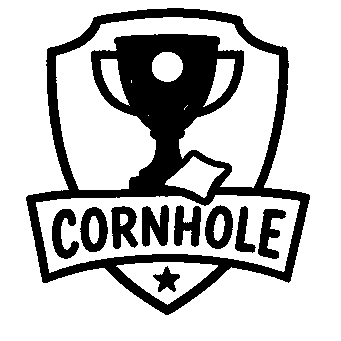 Cornhole Trophy Shield Logo