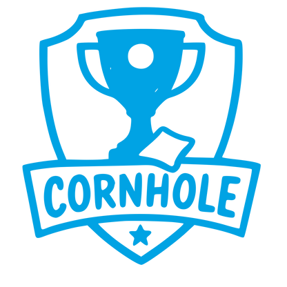 Cornhole Trophy Shield Logo #00a3e4