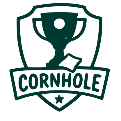Cornhole Trophy Shield Logo #003932