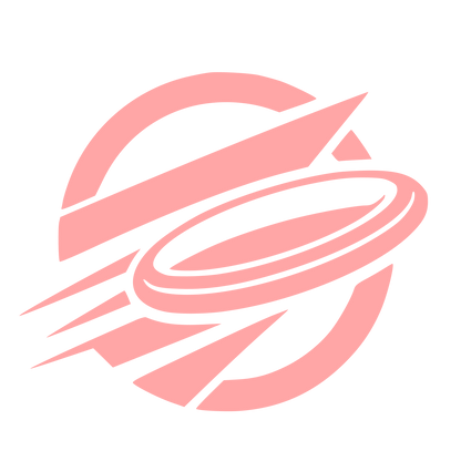 Flying Disc Planet Logo #ffa6a6