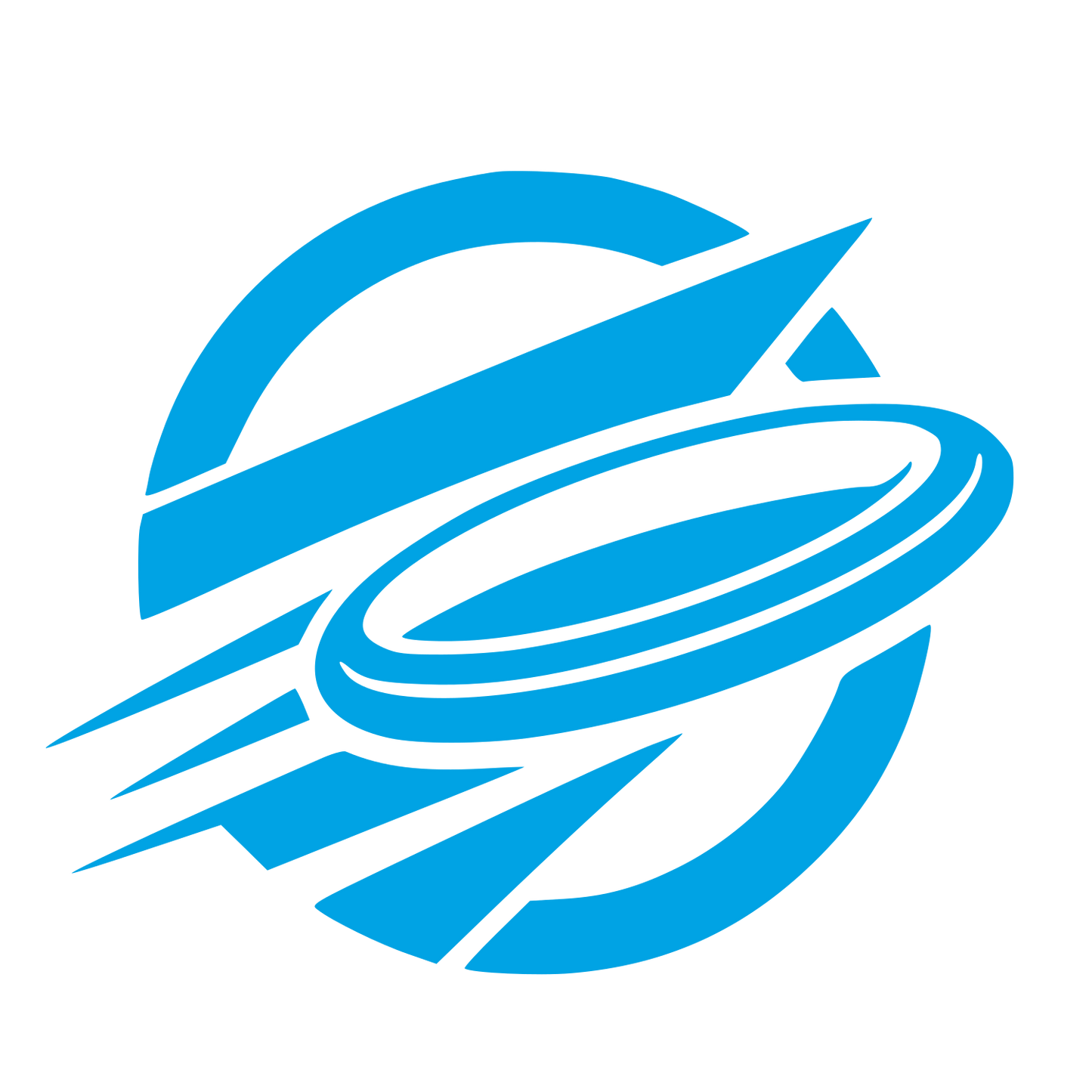 Flying Disc Planet Logo #00a3e4