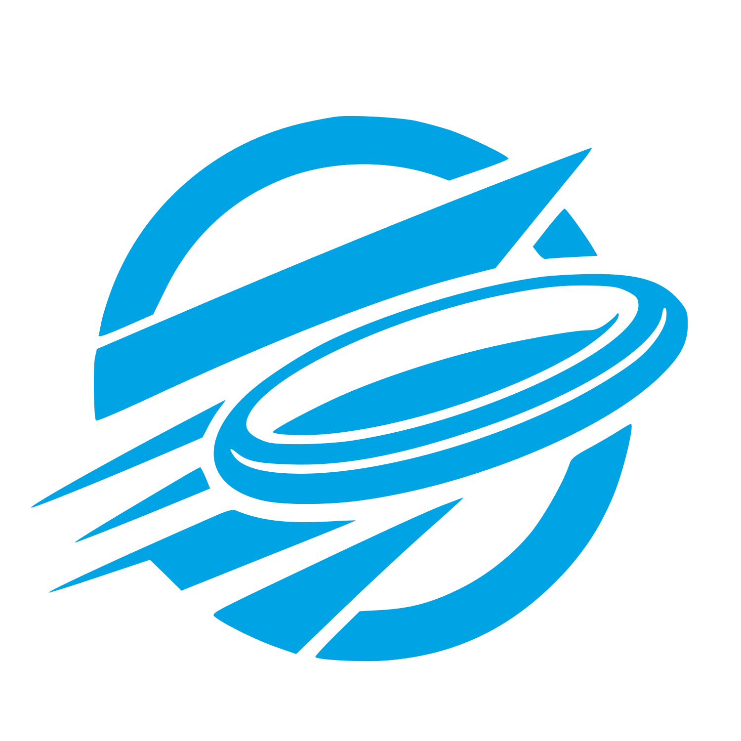 Flying Disc Planet Logo #00a3e4