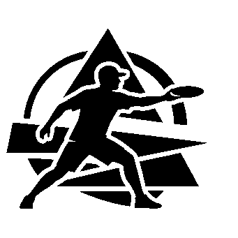 Disc Thrower Triangle Logo