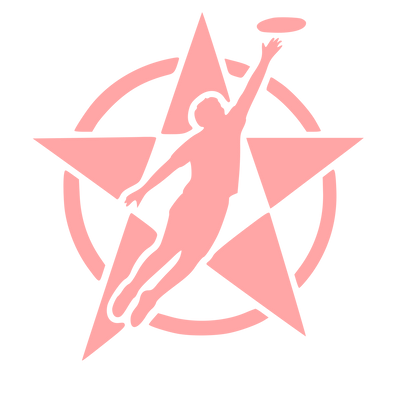 Ultimate Frisbee Star Logo #ffa6a6