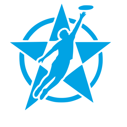 Ultimate Frisbee Star Logo #00a3e4