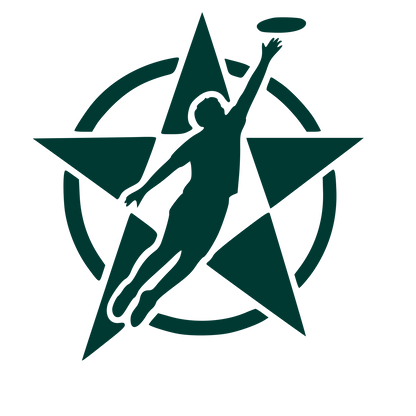 Ultimate Frisbee Star Logo #003932
