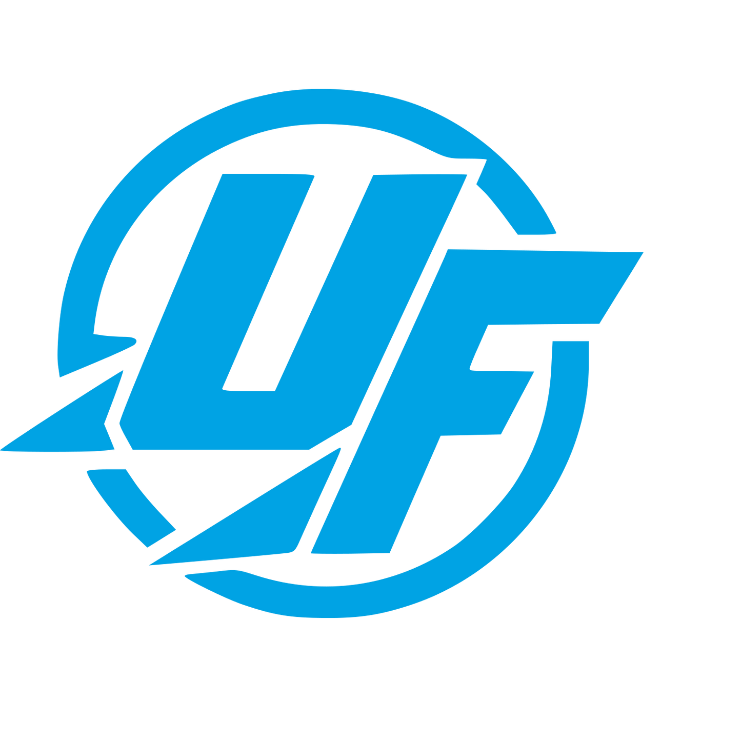 UF Ultimate Frisbee Circle Logo #00a3e4