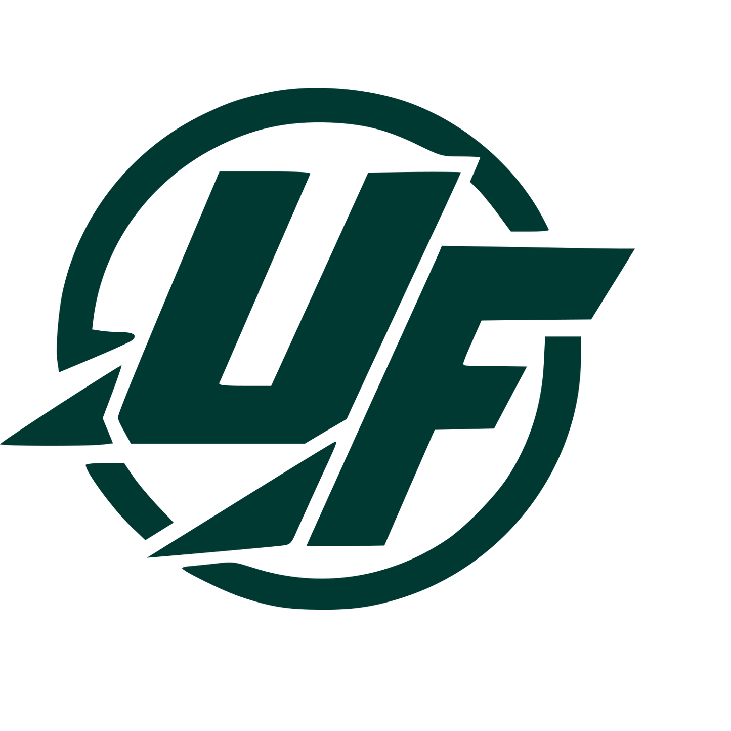 UF Ultimate Frisbee Circle Logo #003932