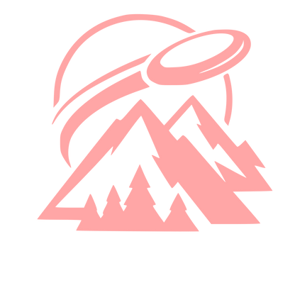UFO Mountains Frisbee Logo #ffa6a6