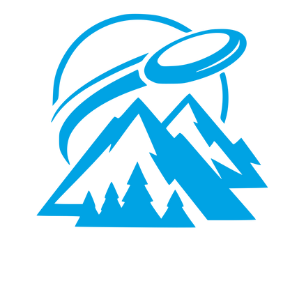 UFO Mountains Frisbee Logo #00a3e4