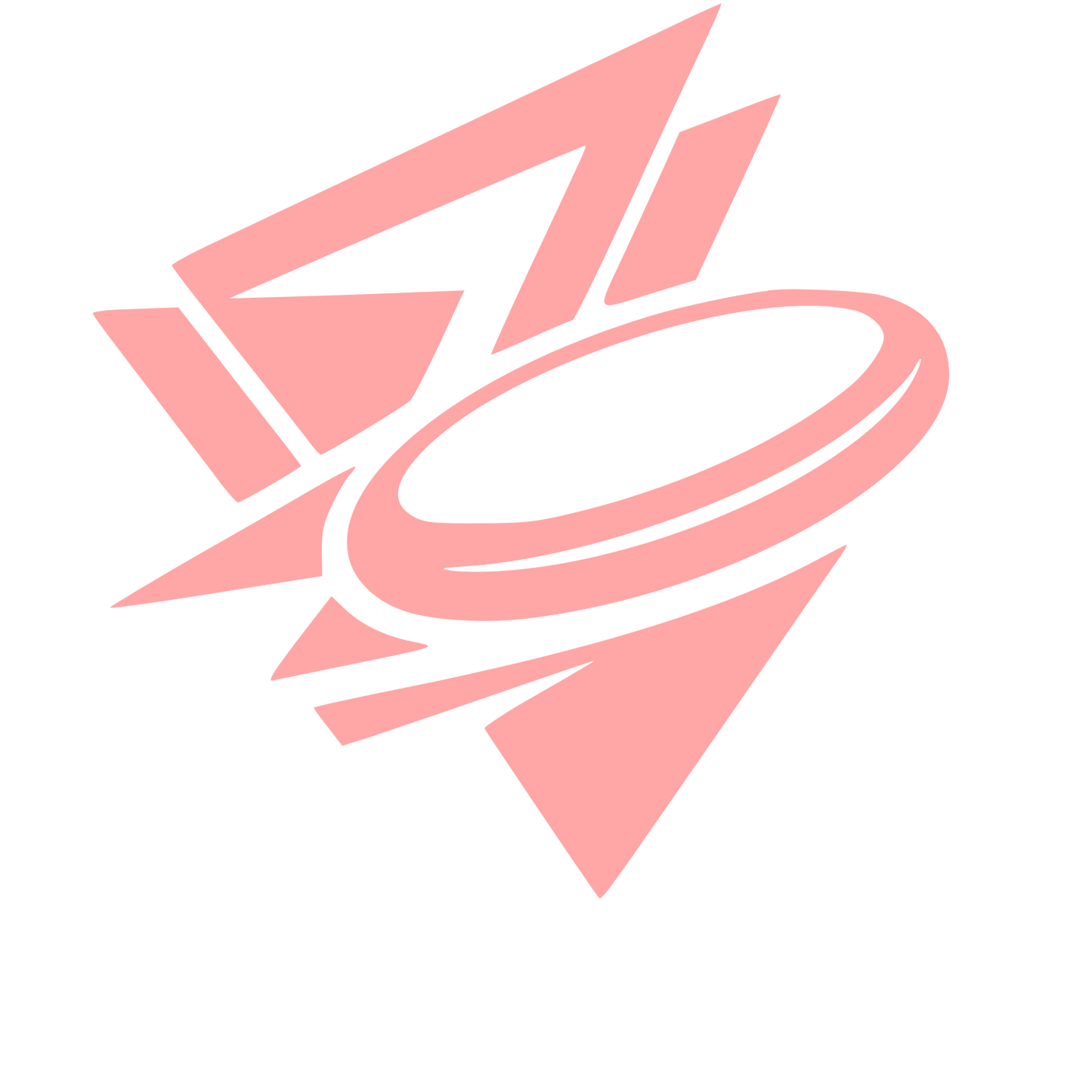 Ultimate Frisbee Disc Logo #ffa6a6