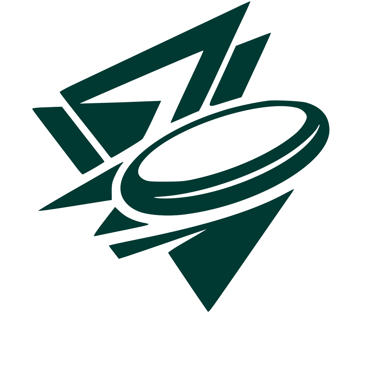 Ultimate Frisbee Disc Logo #003932