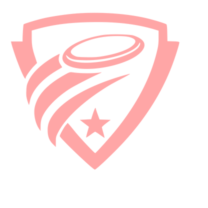 Ultimate Frisbee Shield Logo #ffa6a6
