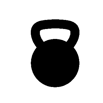 Kettlebell Silhouette Logo