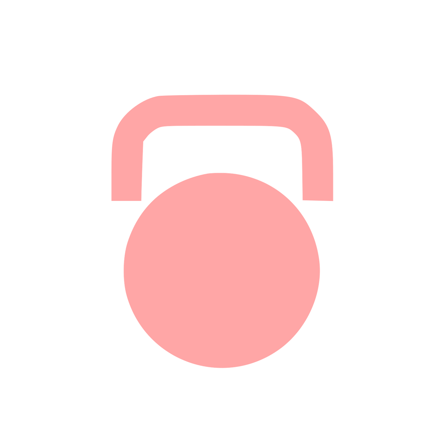 Kettlebell Weight Logo #ffa6a6