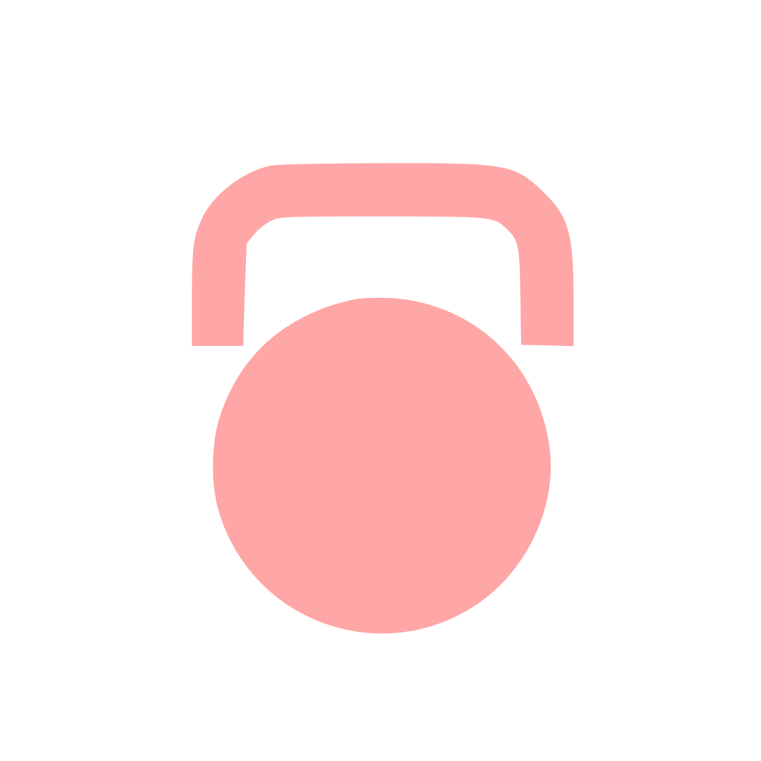 Kettlebell Weight Logo #ffa6a6