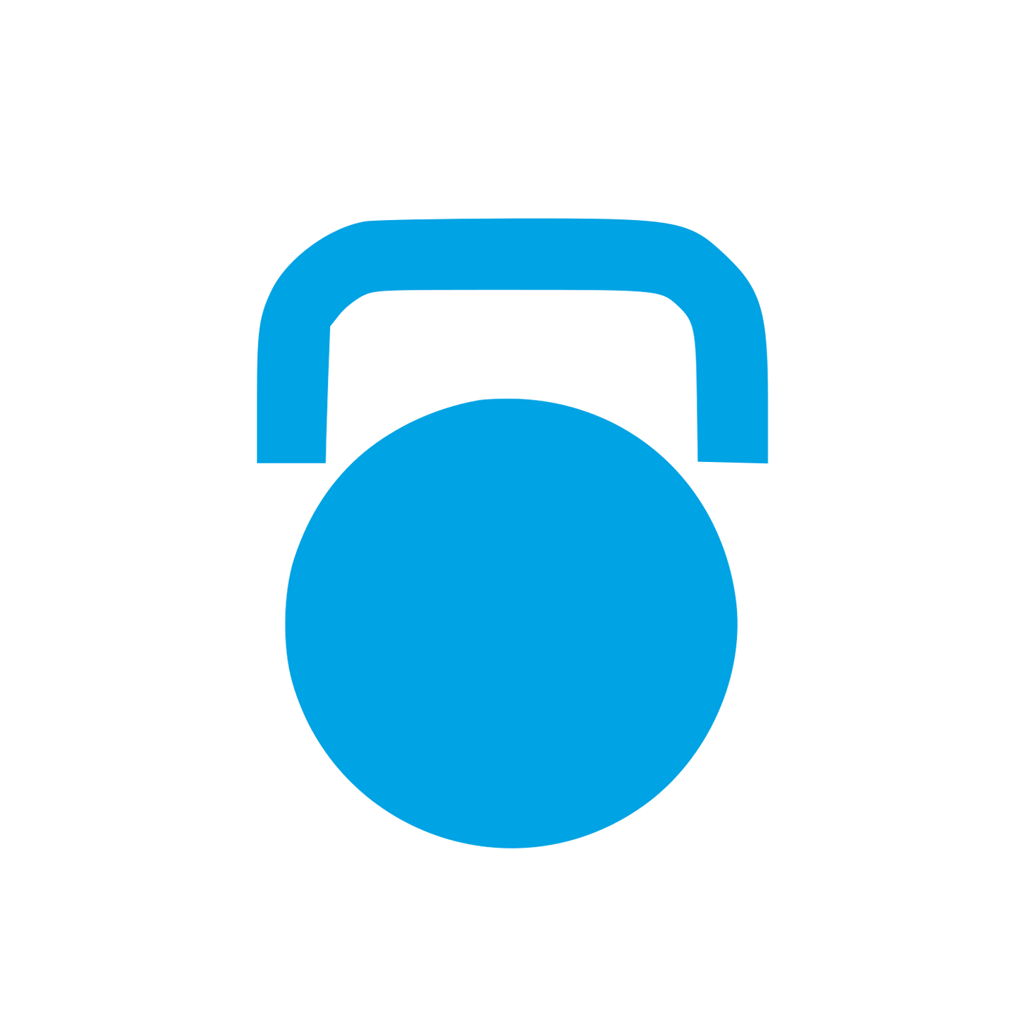 Kettlebell Weight Logo #00a3e4