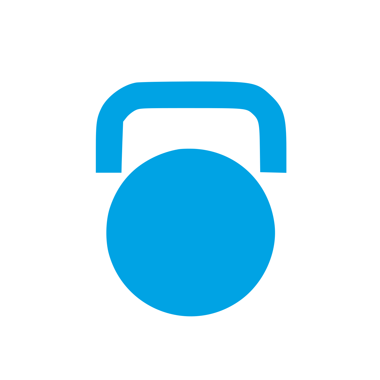 Kettlebell Weight Logo #00a3e4