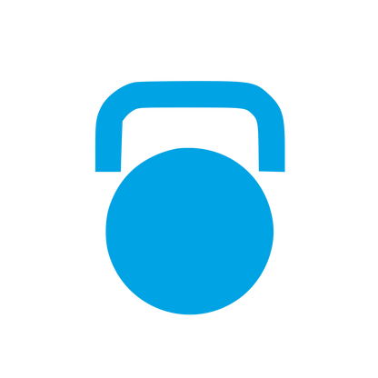 Kettlebell Weight Logo #00a3e4