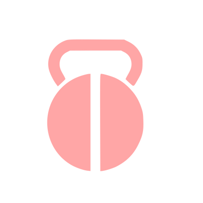 Kettlebell Minimal Logo #ffa6a6