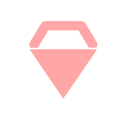 Diamond Gem Logo #ffa6a6