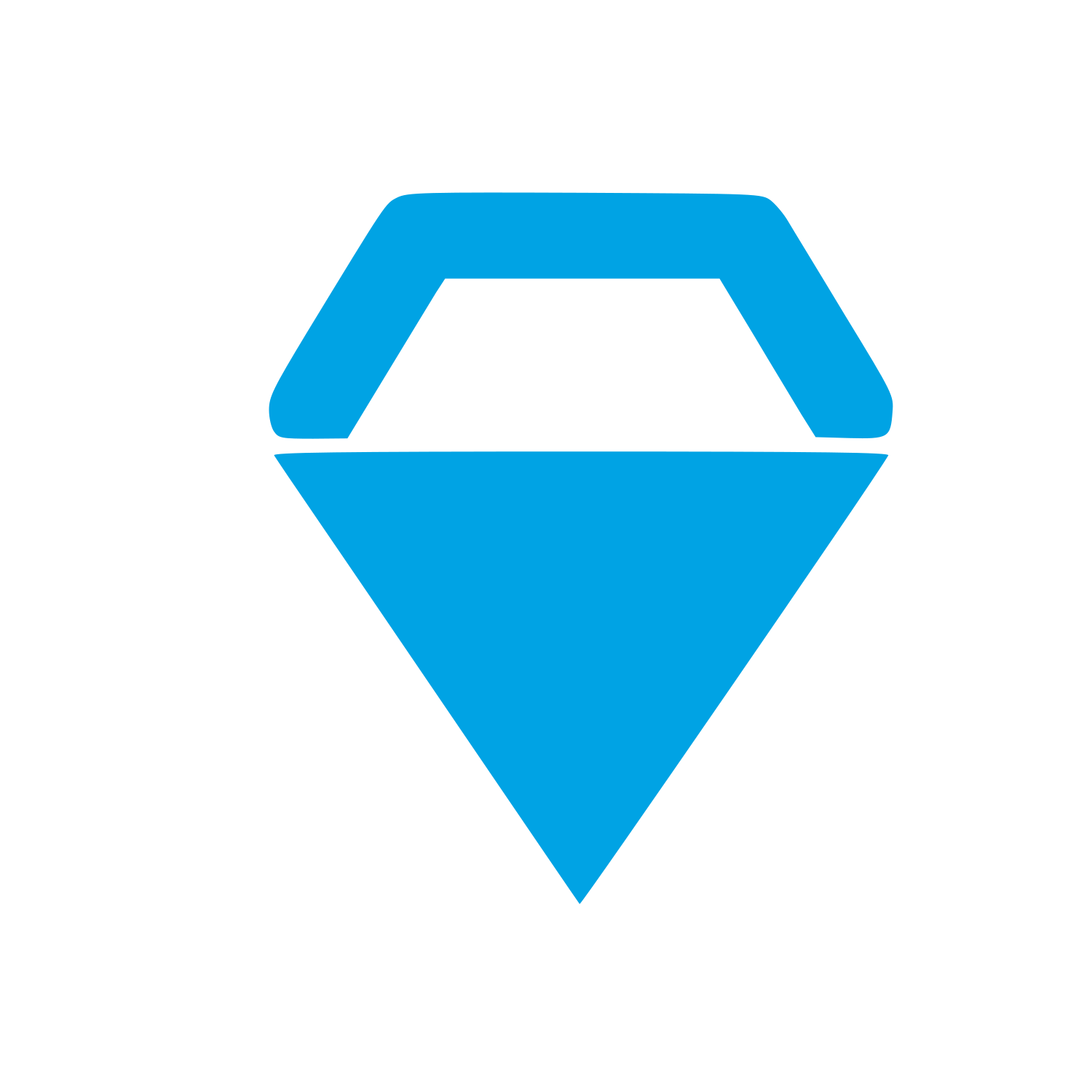 Diamond Gem Logo #00a3e4