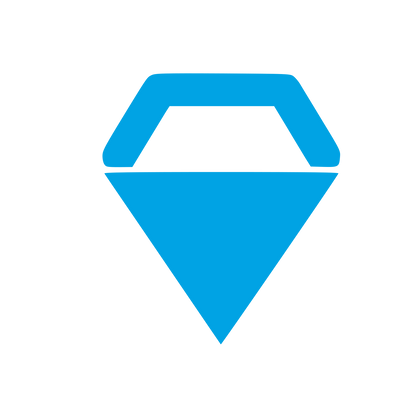 Diamond Gem Logo #00a3e4