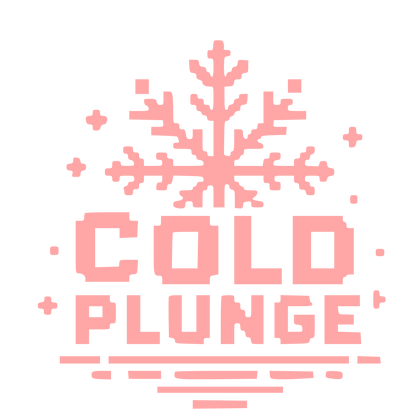 Pixel Snowflake Cold Plunge Logo #ffa6a6