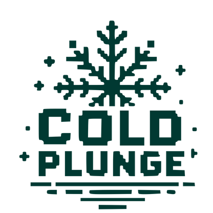 Pixel Snowflake Cold Plunge Logo #003932