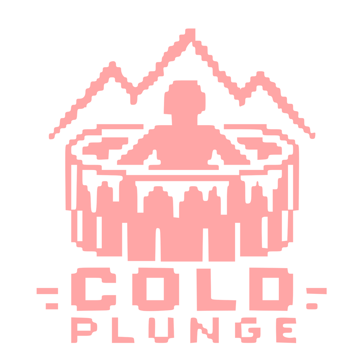Pixel Cold Plunge Logo #ffa6a6