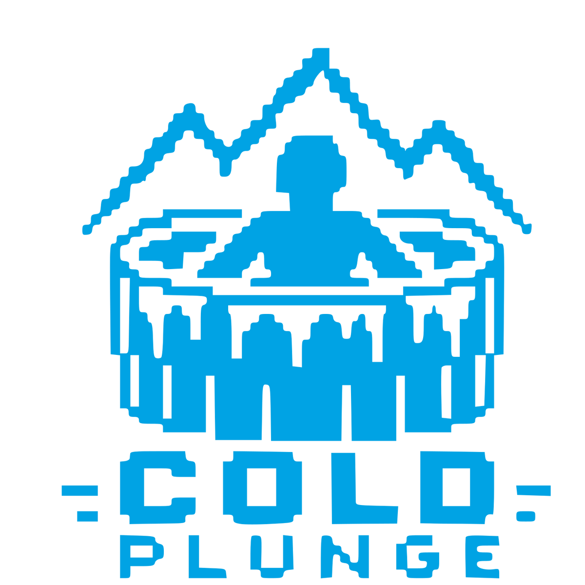 Pixel Cold Plunge Logo #00a3e4