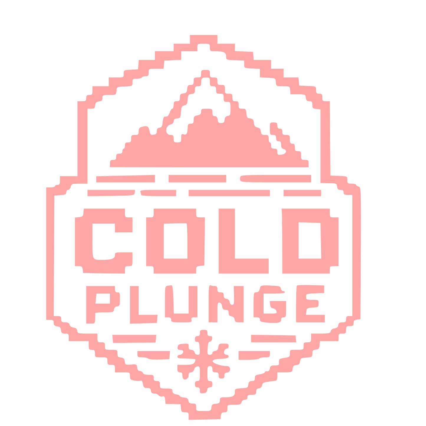 Pixel Cold Plunge Logo #ffa6a6