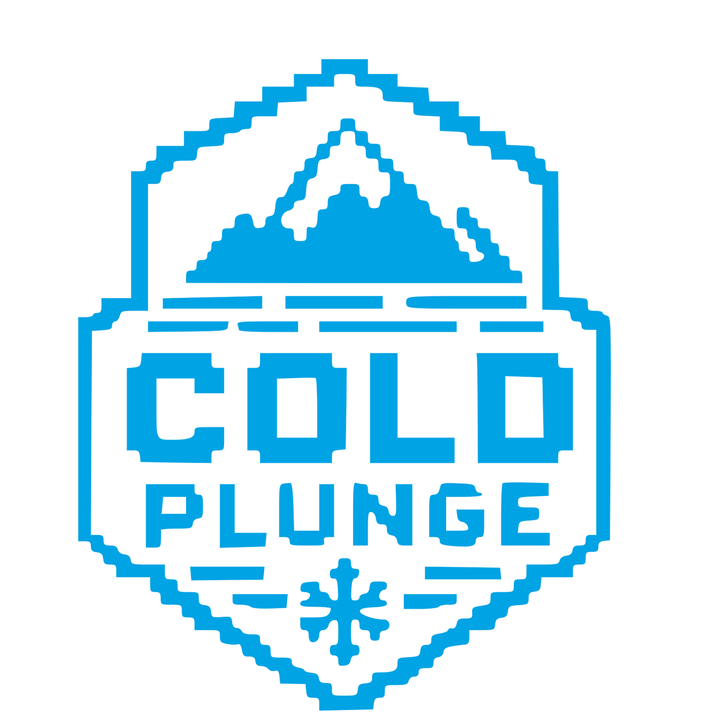Pixel Cold Plunge Logo #00a3e4