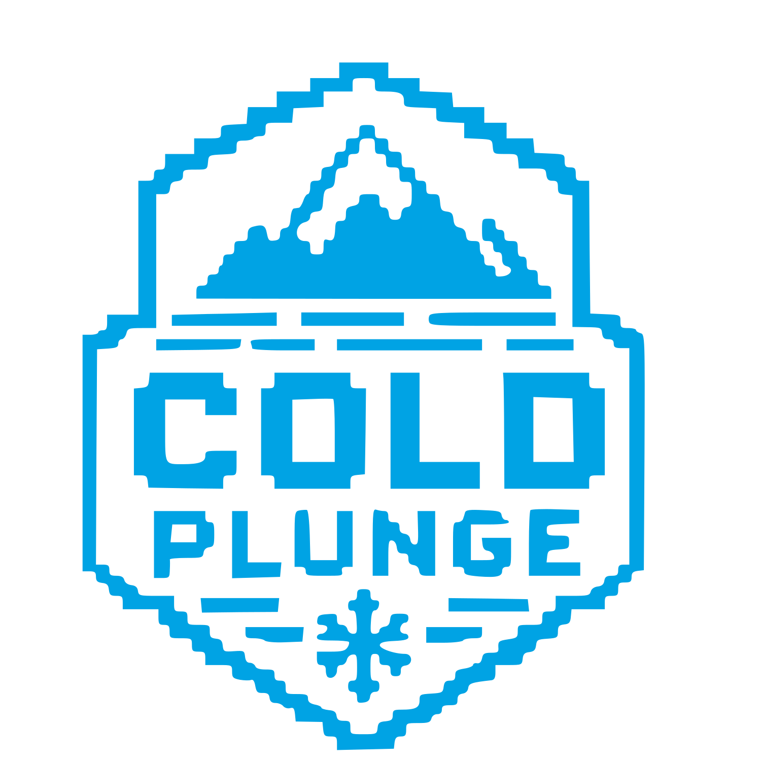 Pixel Cold Plunge Logo #00a3e4