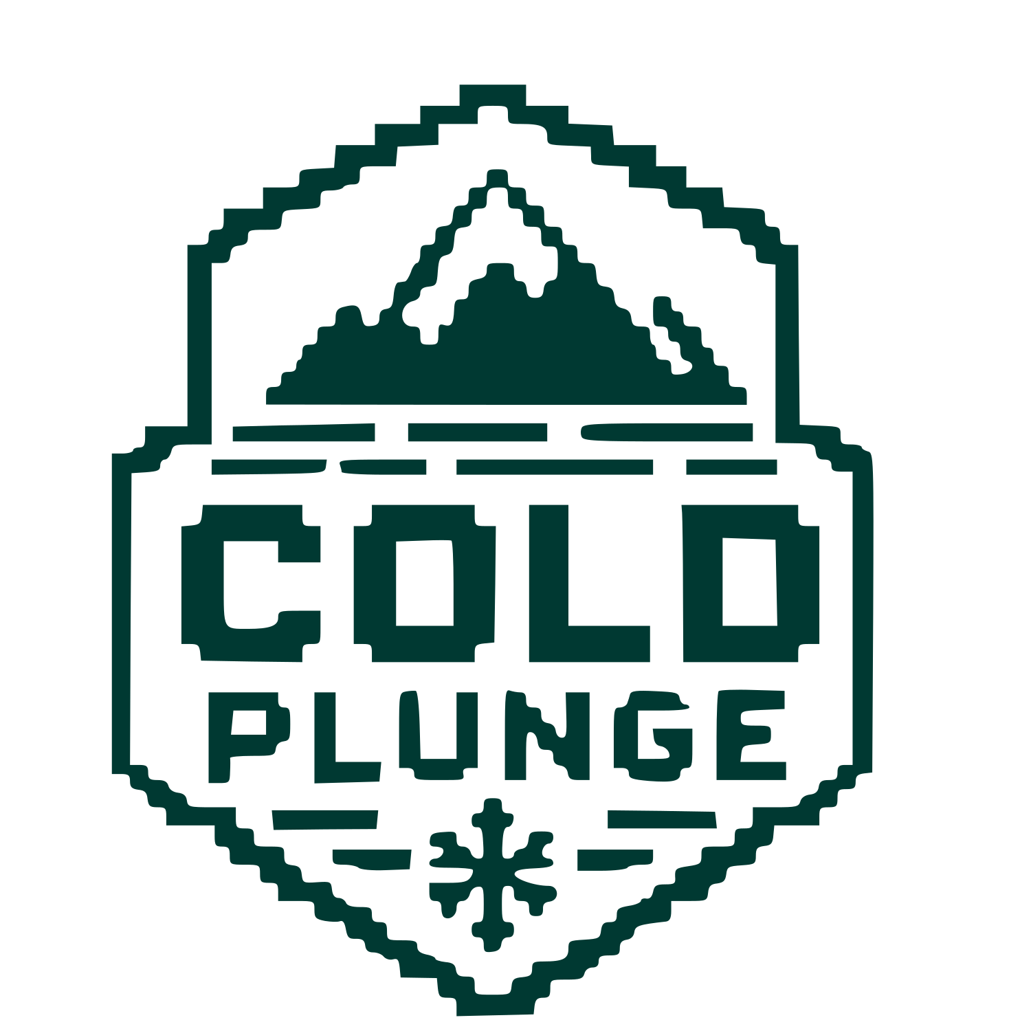 Pixel Cold Plunge Logo #003932