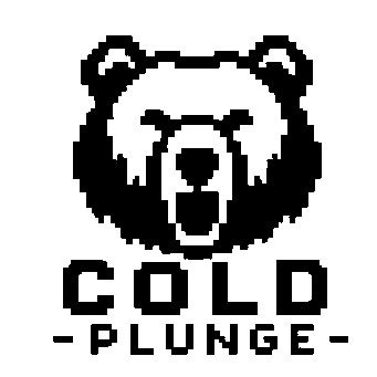 Pixel Bear Cold Plunge Logo