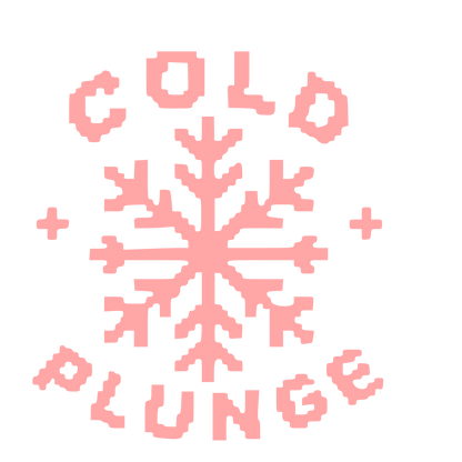 Pixel Snowflake Cold Plunge Logo #ffa6a6