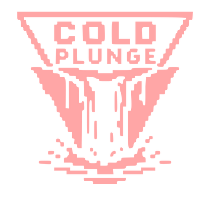 Pixel Waterfall Cold Plunge Logo #ffa6a6