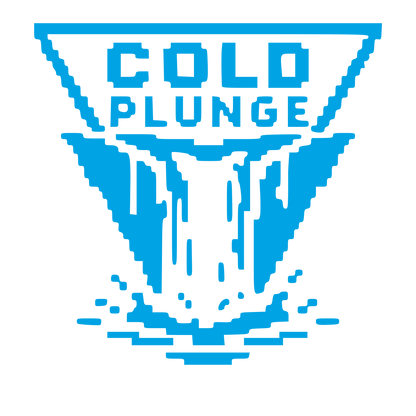Pixel Waterfall Cold Plunge Logo #00a3e4