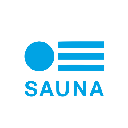 Sauna Circle Stripes Logo #00a3e4