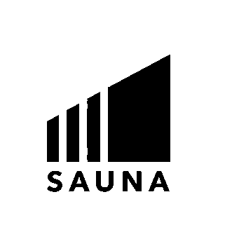 Sauna Rising Bars Logo